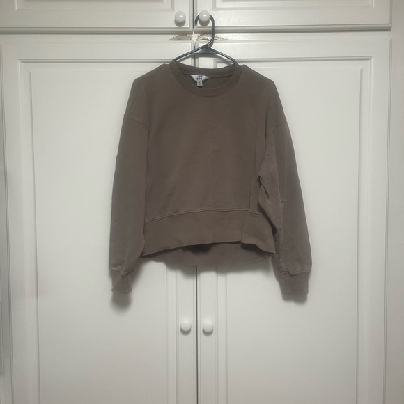 JoyLab Brown Relaxed Crewneck Sweatshirt - Picture 1 of 3